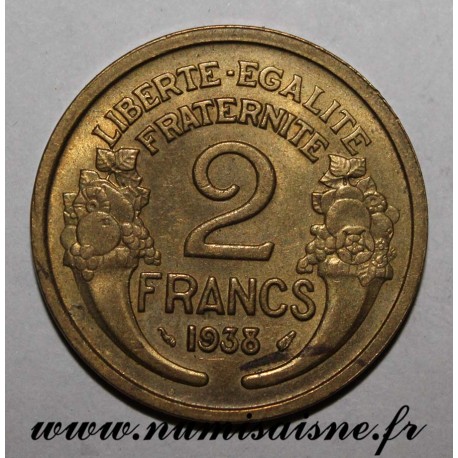 FRANCE - KM 886 - 2 FRANCS 1938 - TYPE MORLON
