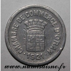 ALGÉRIE - KM TnE2 - 10 CENTIMES 1921 - CHAMBRE DE COMMERCE D'ORAN