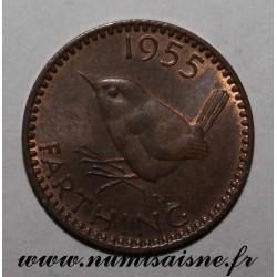 GREAT BRITAIN - KM 895 -  1 FARTHING 1955