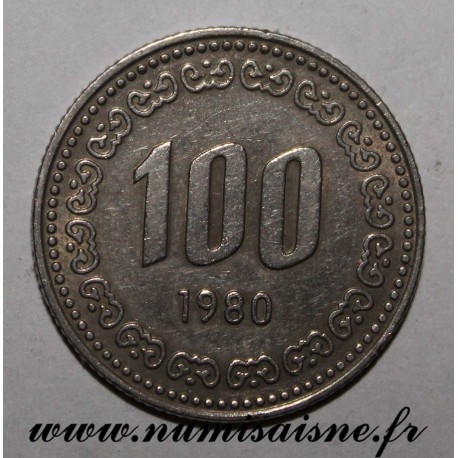 CORÉE DU SUD - KM 9 - 100 WON 1980