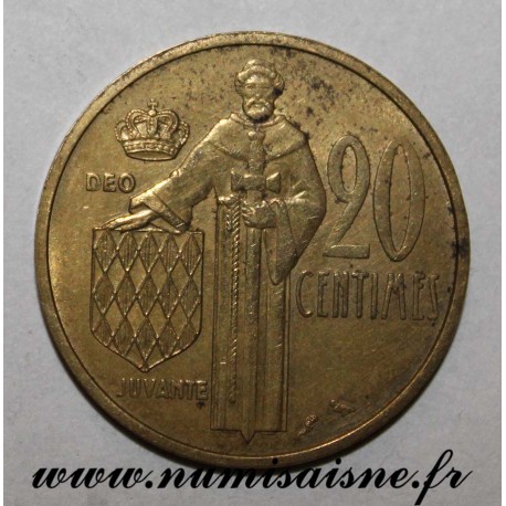 MONACO - 20 CENTIMES 1962 - RAINIER III