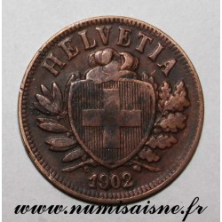 SWITZERLAND - KM 4 - 2 RAPPEN 1902 B - HELVETIA