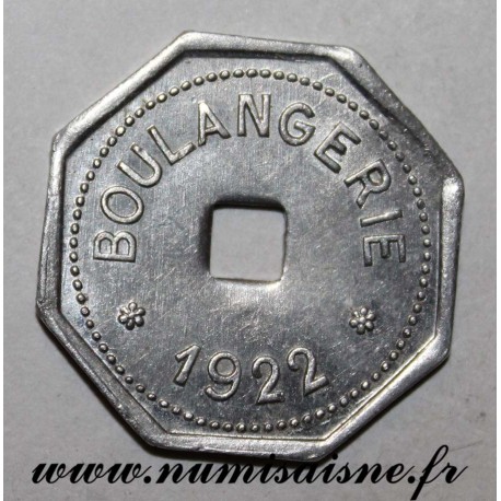 FRANCE - 62 - LIEVIN - BOULANGERIE - 1922 - COOPÉRATIVE DES MINES - FRAPPE MÉDAILLE