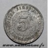 FRANCE - 30 - LA GRANDE COMBE - 5 CENTS - Ste D'ALIMENTATION 1911