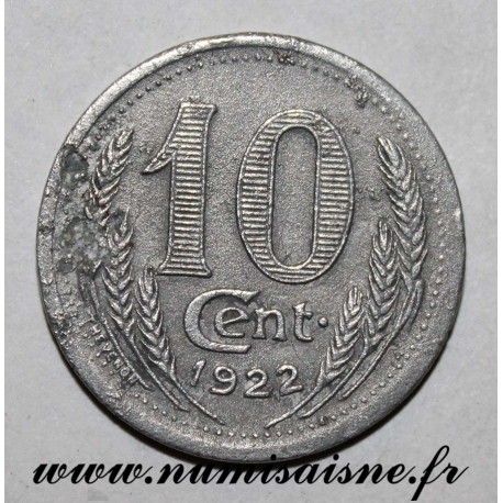 FRANCE - 28 - EURE ET LOIR - 10 CENT 1922 - COMMERCE CHAMBER