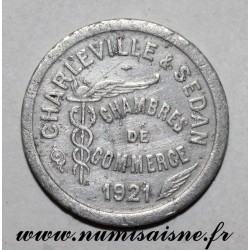FRANCE - 08 - CHARLEVILLE ET SEDAN - 5 CENT 1921 - COMMERCE CHAMBER