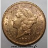 ÉTATS UNIS - KM 74 - 20 DOLLARS 1883 S - San Francisco - LIBERTY HEAD - DOUBLE EAGLE