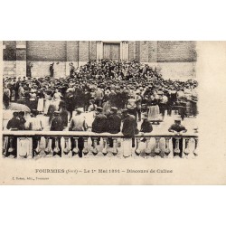 59610 - LE NORD - FOURMIES - LE 1ER MAI 1891 - DISCOURS DE CULINE