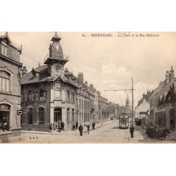 59240 - LE NORD - ROSENDAEL - LA POSTE ET LA RUE NATIONALE