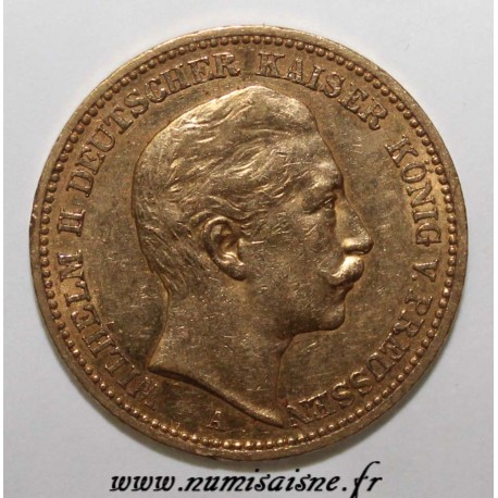 GERMAN STATES - PRUSSIA - KM 516 - 20 MARK 1889 A - Berlin - WILHELM II - GOLD