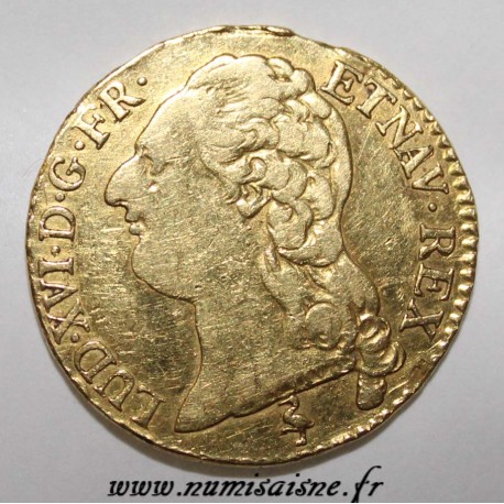 FRANCE - Gad 361 - LOUIS XVI - GOLD LOUIS  WITH NAKED HEAD - 1786 A - Paris