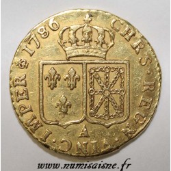 FRANCE - Gad 361 - LOUIS XVI - GOLD LOUIS  WITH NAKED HEAD - 1786 A - Paris