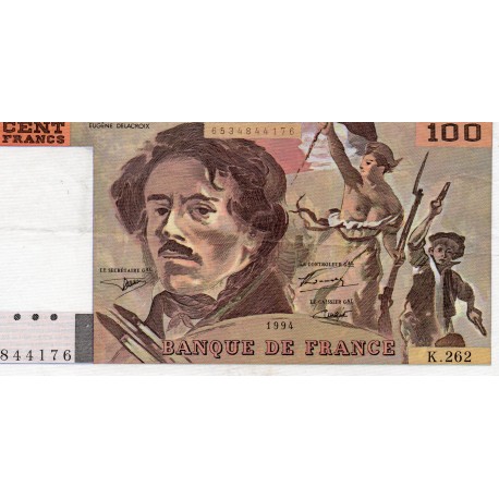 FRANCE - FAY 69TER/01 b - 100 FRANCS DELACROIX - 1994 - PICK 154