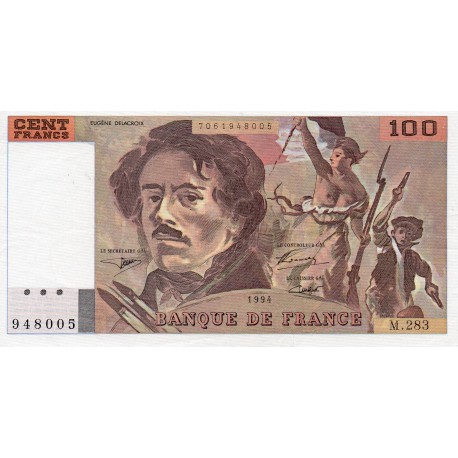 FAY 69TER/01 c - 100 FRANCS DELACROIX - 1994 - PICK 154