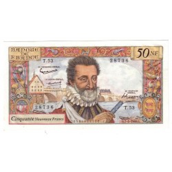 FAY 58/01 - 50 NOUVEAUX FRANCS 1960 -  07.04 - HENRI IV - PICK 143