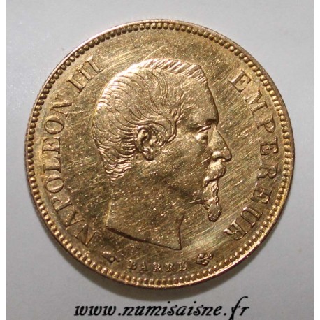 FRANKREICH - KM 784 - 10 FRANCS 1857 A - TYP NAPOLÉON III - GOLD