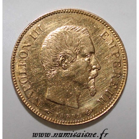GADOURY 1014 - 10 FRANCS 1857 - A - Paris - OR - TYPE NAPOLÉON III - KM 784