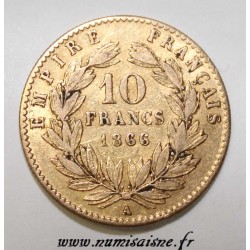 FRANKREICH - KM 800 - 10 FRANCS 1866 A Paris - TYPE NAPOLÉON III - GOLD