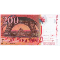 FRANCE - 200 FRANCS EIFFEL 1996 - TYPE 1995 - PICK 159