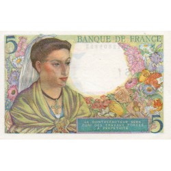 FAY 05/01 - 5 FRANCS BERGER - 02/06/1943 - PICK 98