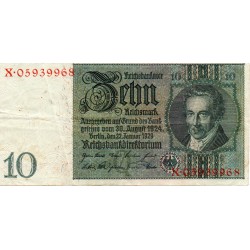 GERMANY - PICK 180 a - 10 REICHMARK - 10/01/1929
