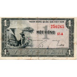 South Vietnam - PICK 11 a - 1 DONG - undated (1955)