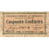 11 - CARCASSONNE - CHAMBRE DE COMMERCE - 50 CENTIMES - 22/03/1922