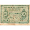 64 - BAYONNE - HANDELSKAMMER - 50 CENTIMES - 26/08/1921