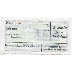 FRANCE - TEN LITRES FUEL-CAR - FANCY TICKET