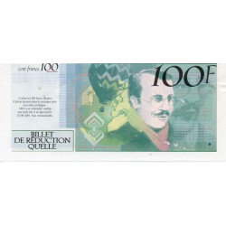 FRANCE - BILLET PUBLICITAIRE DE 100 FRANCS - CATALOGUE QUELLE - 2001