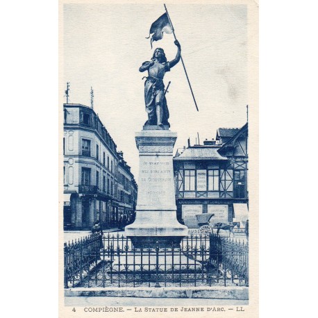 60200 - OISE - COMPIEGNE - LA STATUE DE JEANNE D'ARC