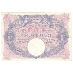 FRANCE - PICK 64 - 50 FRANCS 1918 - 13.07 - TYPE BLUE UND PINK