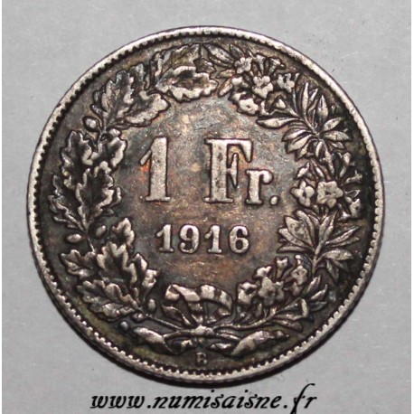 SUISSE - KM 24 - 1 FRANCS 1916