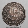 SUISSE - KM 24 - 1 FRANCS 1916