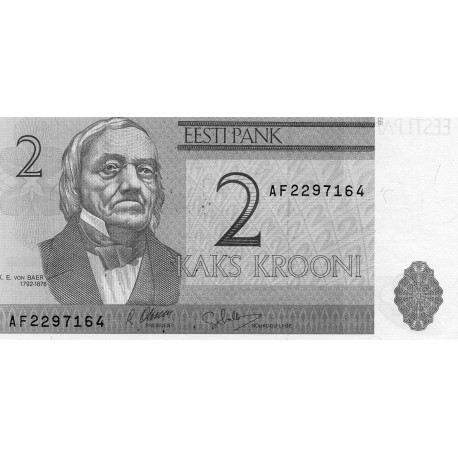 ESTONIA - PICK 70 a - 2 KROONI - 1992