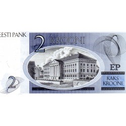 ESTONIA - PICK 70 a - 2 KROONI - 1992