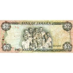 JAMAIQUE - PICK 69 d - 2 DOLLARS - 29/05/1992
