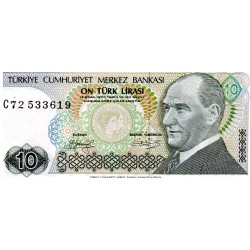 TURQUIE - PICK 192 - 10 LIRA - 1970 (1979)