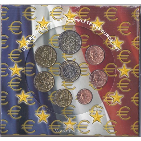 FRANCE - COFFRET EURO BRILLANT UNIVERSEL 2003 - 8 PIECES