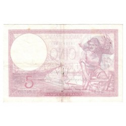 FAY 04/12 - 5 FRANCS VIOLET...