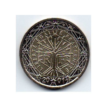 FRANCE - 2 EURO 2001 - ARBRE - SUPERBE A FLEUR DE COIN