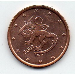 FINLANDE - 5 CENT EURO 2001 - LION HERALDIQUE - SUPERBE A FLEUR DE COIN