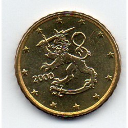 FINLANDE - 10 CENT 2000 - LION HERALDIQUE - SUPERBE A FLEUR DE COIN