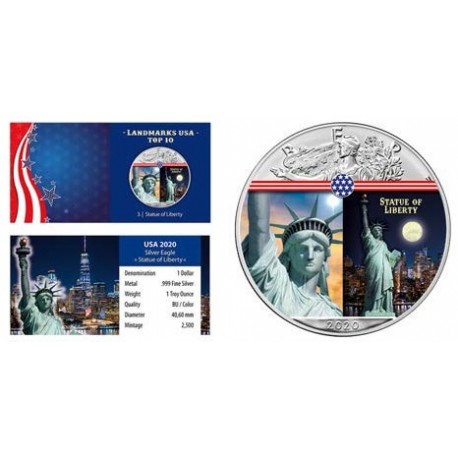 USA - 1 DOLLAR 2020 - STATUE OF LIBERTY - 1 OZ SILVER