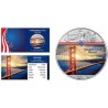 ÉTATS UNIS - 1 DOLLAR 2020 - GOLDEN GATE BRIDGE - 1 ONCE ARGENT