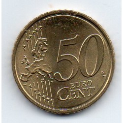 LATVIA - KM 155 - 50 CENT 2014 - COAT OF ARMS