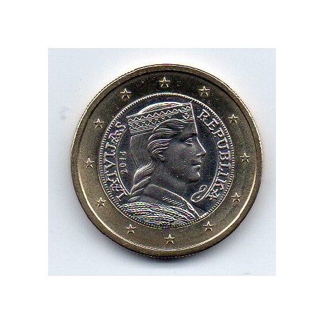 LATVIA - KM 156 - 1 EURO 2014