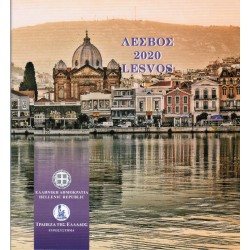 GRECE - COFFRET EURO BRILLANT UNIVERSEL 2020 - LESVOS - 8 PIECES (3.88 euros)