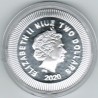 NIUE - 2 DOLLAR 2020 - ATHENISCHE EULE - 1 UNZE SILBER - FARBEN