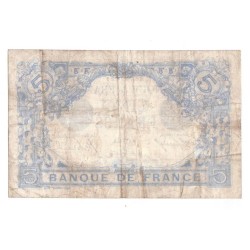 FAY 02/22 - 5 FRANCS BLEU - 04/1914 - TAUREAU - TRES TRES BEAU - PICK 70